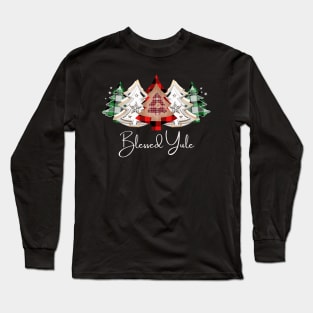 Blessed Yule Trees Long Sleeve T-Shirt